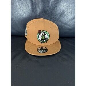 Men's New Era Tan Boston Celtics Color Pack 9FIFTY Snapback Hat